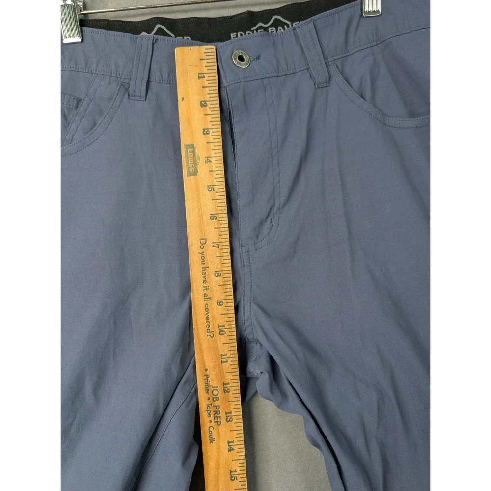 Eddie Bauer Mens Horizon Guide Chino Pants 34x30 Gray Blue Hiking Outdoor